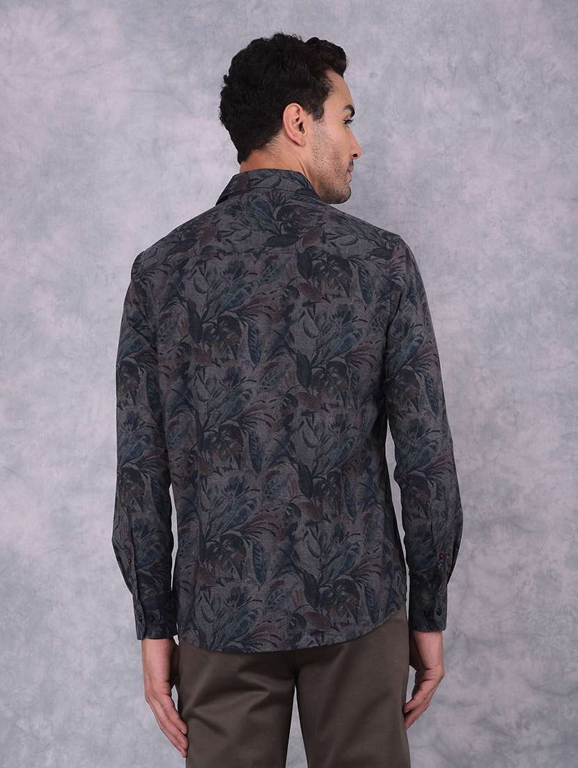 men printed long sleeve casual shirt - 21573822 -  Standard Image - 2