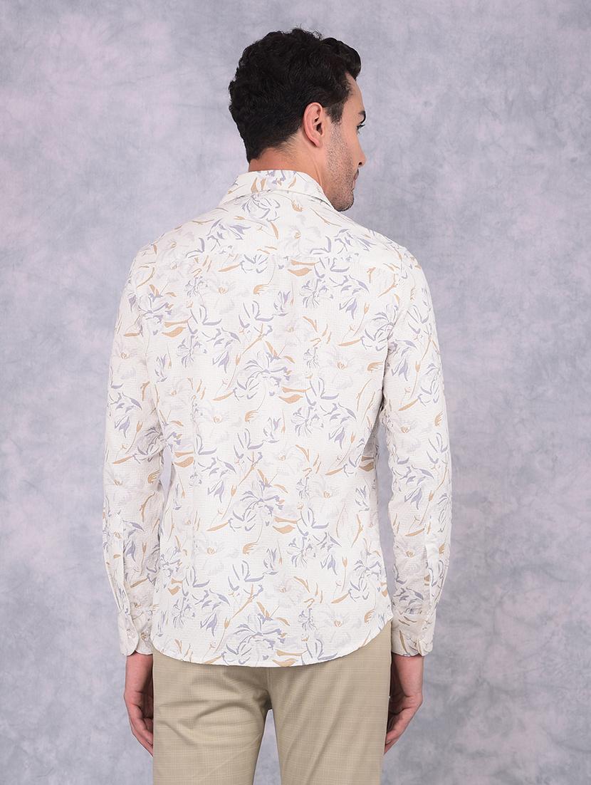 men long sleeve printed casual shirt - 21573835 - Standard Image - 2