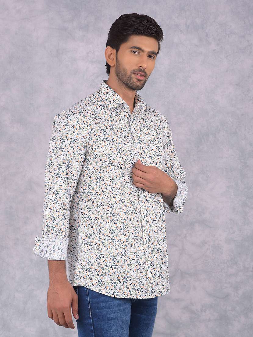 men printed collared regular fit shirt - 21573893 -  Standard Image - 2