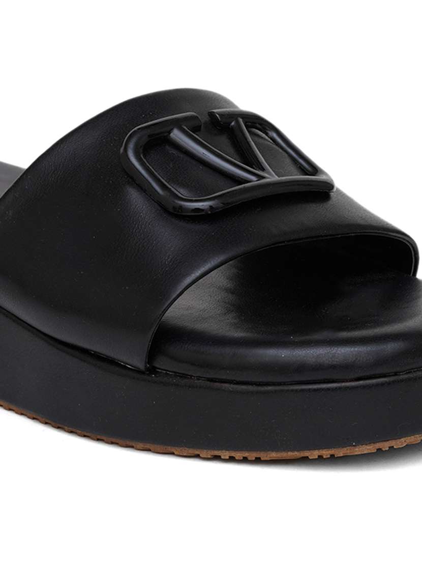 women black solid wedges - 21574170 -  Standard Image - 2