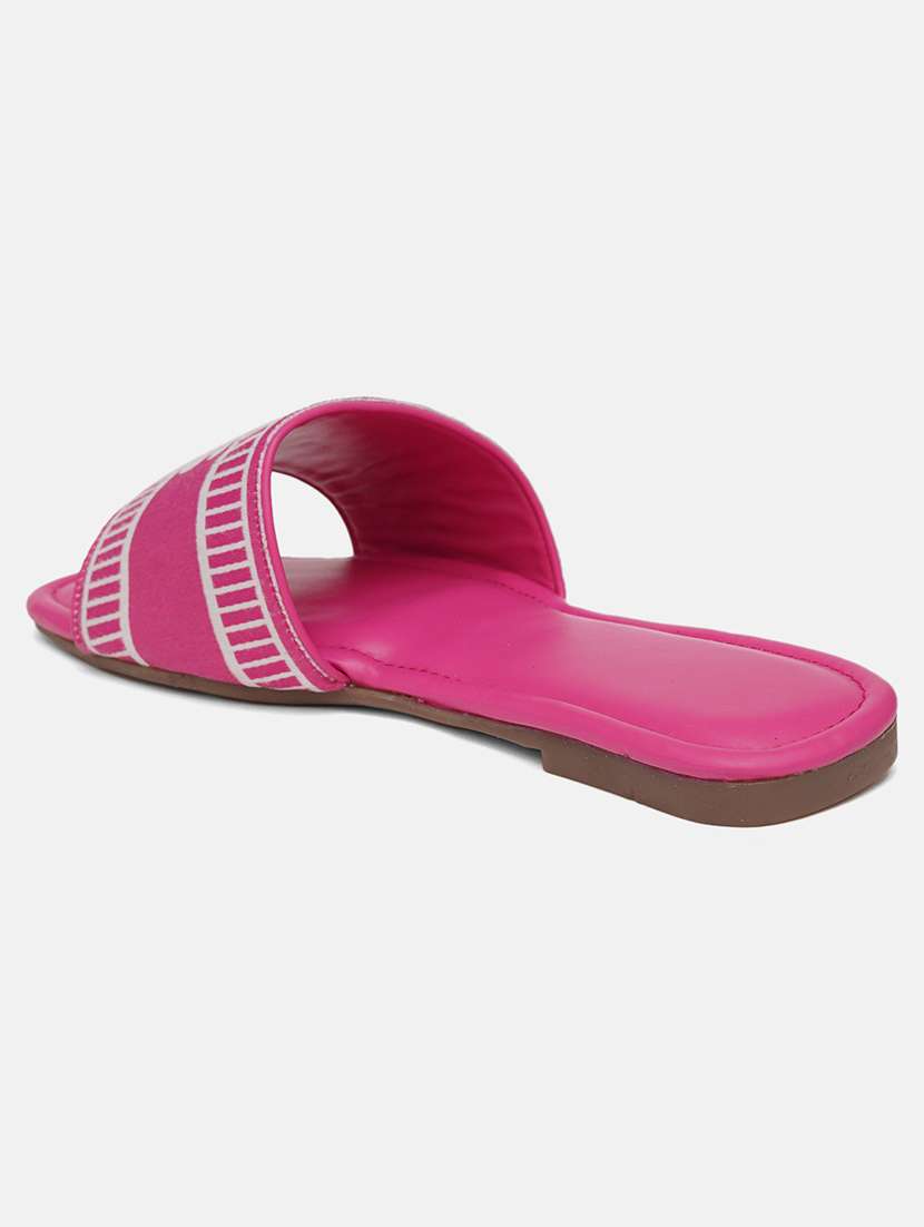 women pink flat form sandal - 21574198 - Standard Image - 2