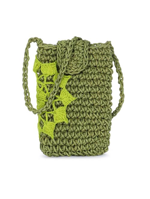green self design sling bag - 21574263 - Standard Image - 0