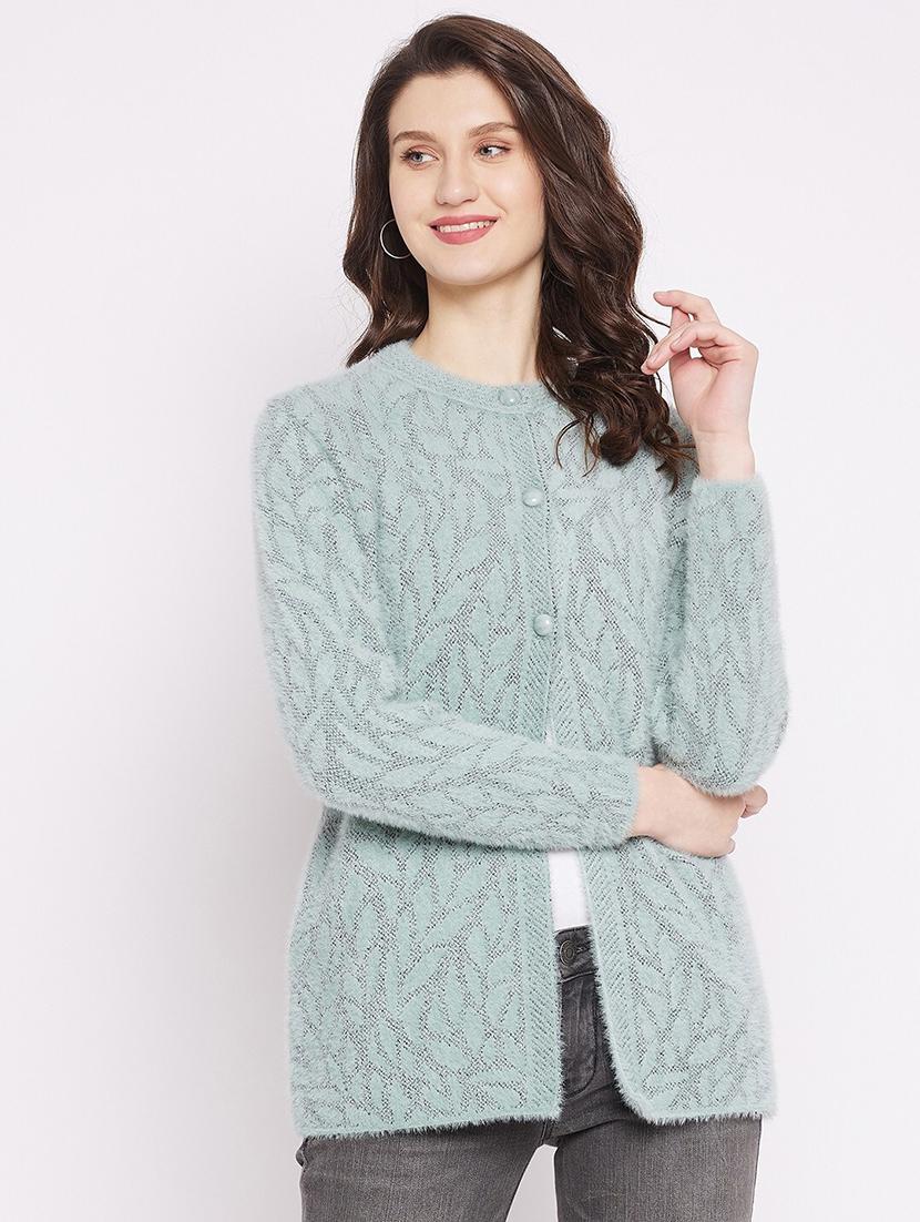 women self design long sleeve cardigan - 21574846 - Zoom Image - 0