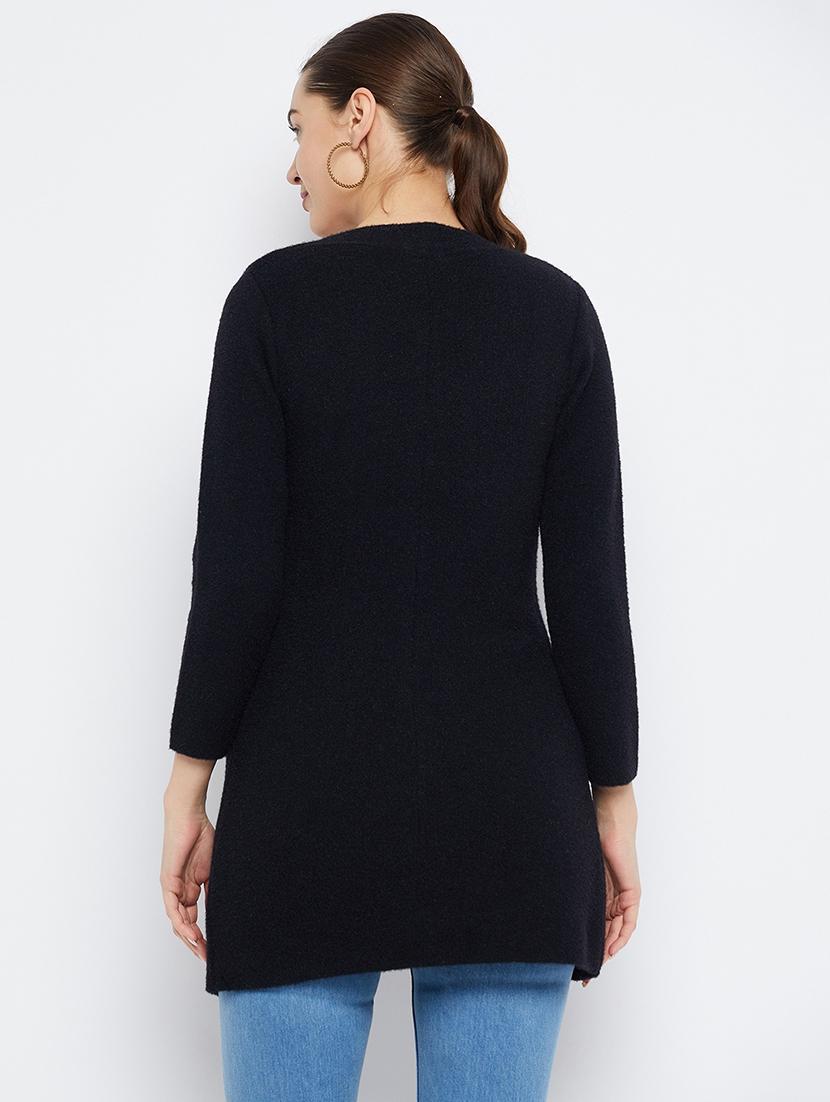 women solid long sleeve cardigan - 21574871 - Standard Image - 2
