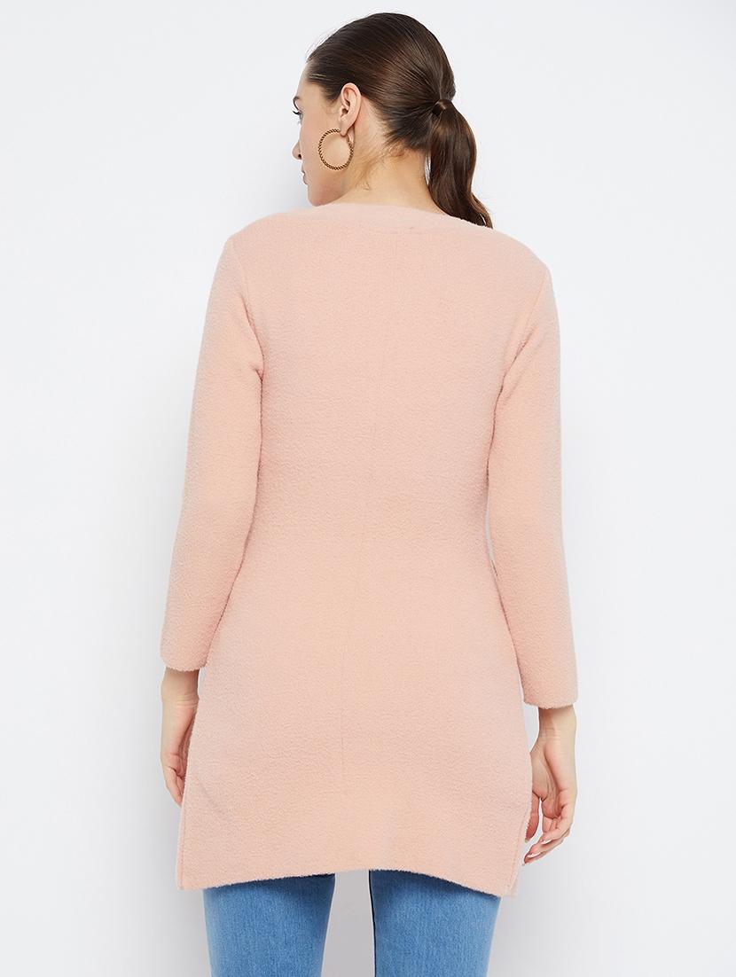 women solid long sleeve cardigan - 21574872 - Standard Image - 2