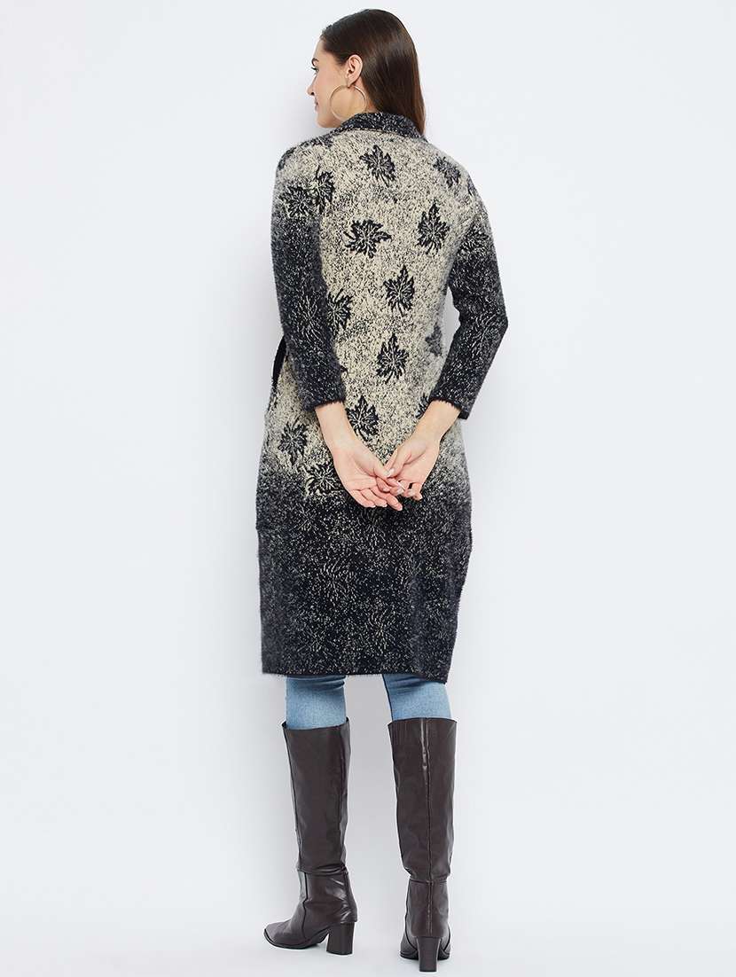 women self designed long sleeve cardigan - 21574876 -  Standard Image - 2