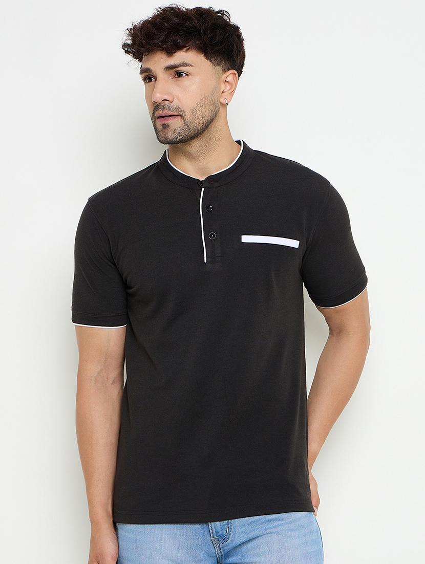 men solid short sleeve regular fit plain t-shirt - 21574939 - Zoom Image - 0