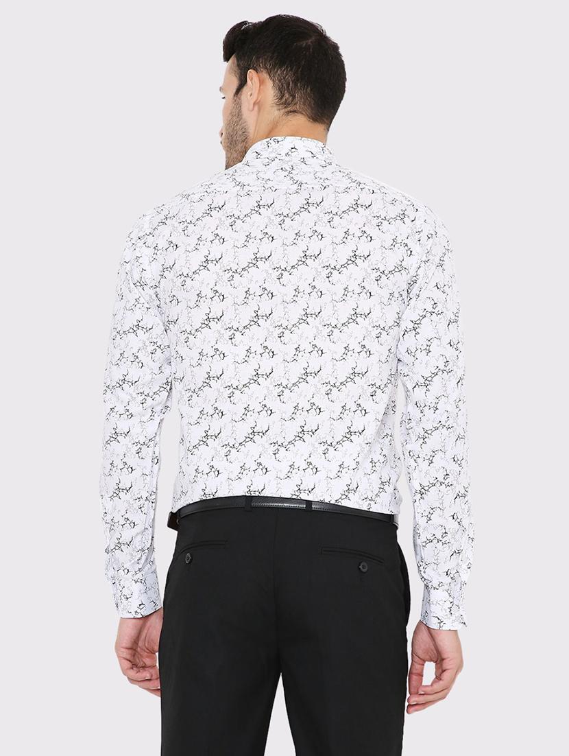 men slim fit printed formal shirt - 21574946 - Standard Image - 2