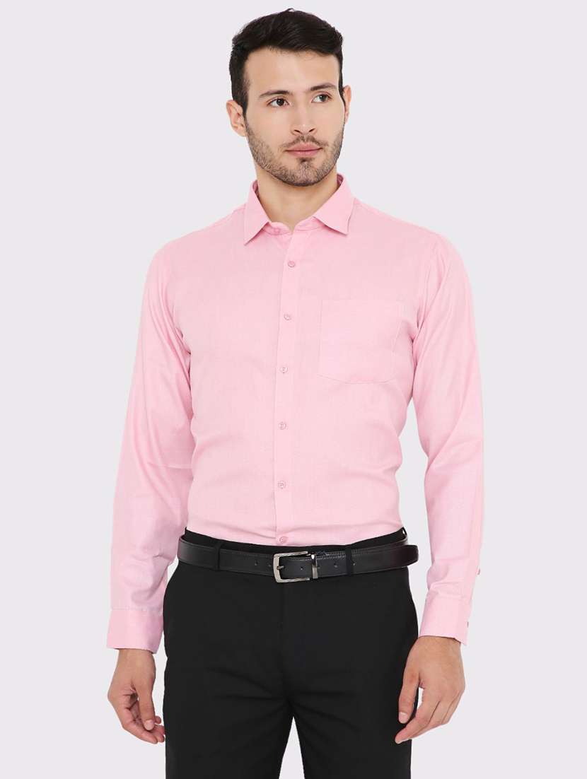 men slim fit plain formal shirt