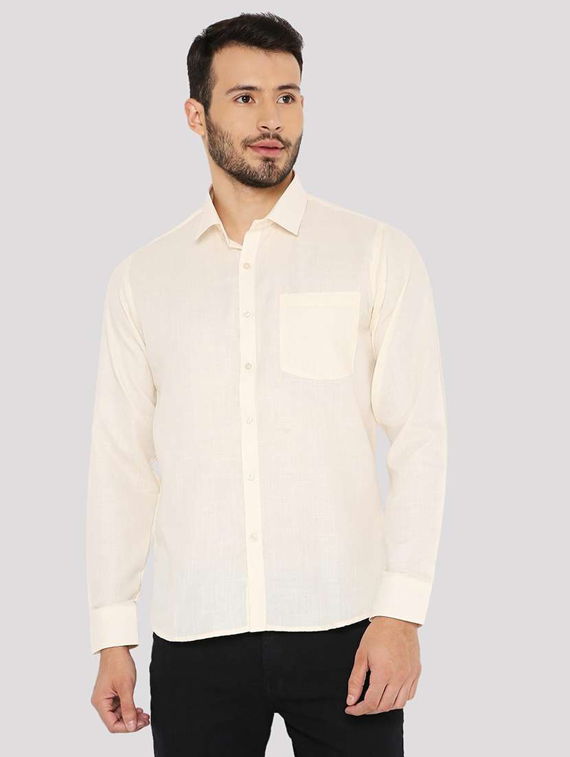 men slim fit plain formal shirt