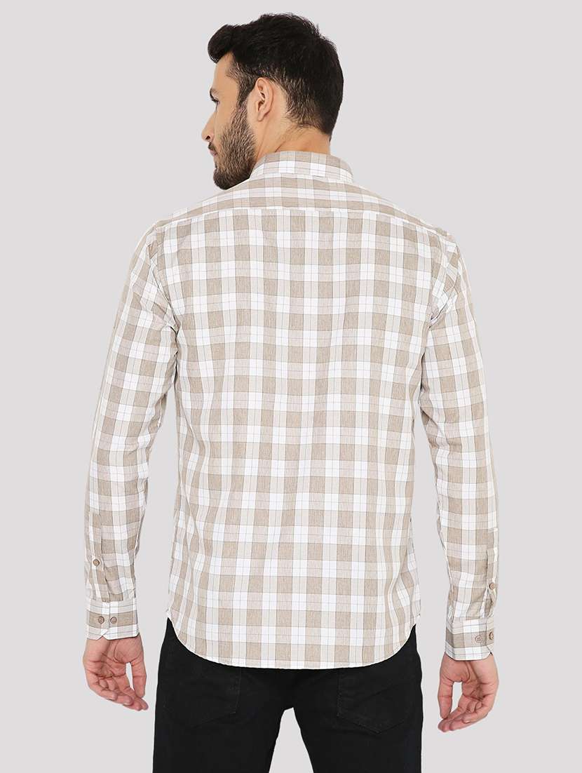 men checkered slim fit formal shirt - 21574968 -  Standard Image - 2