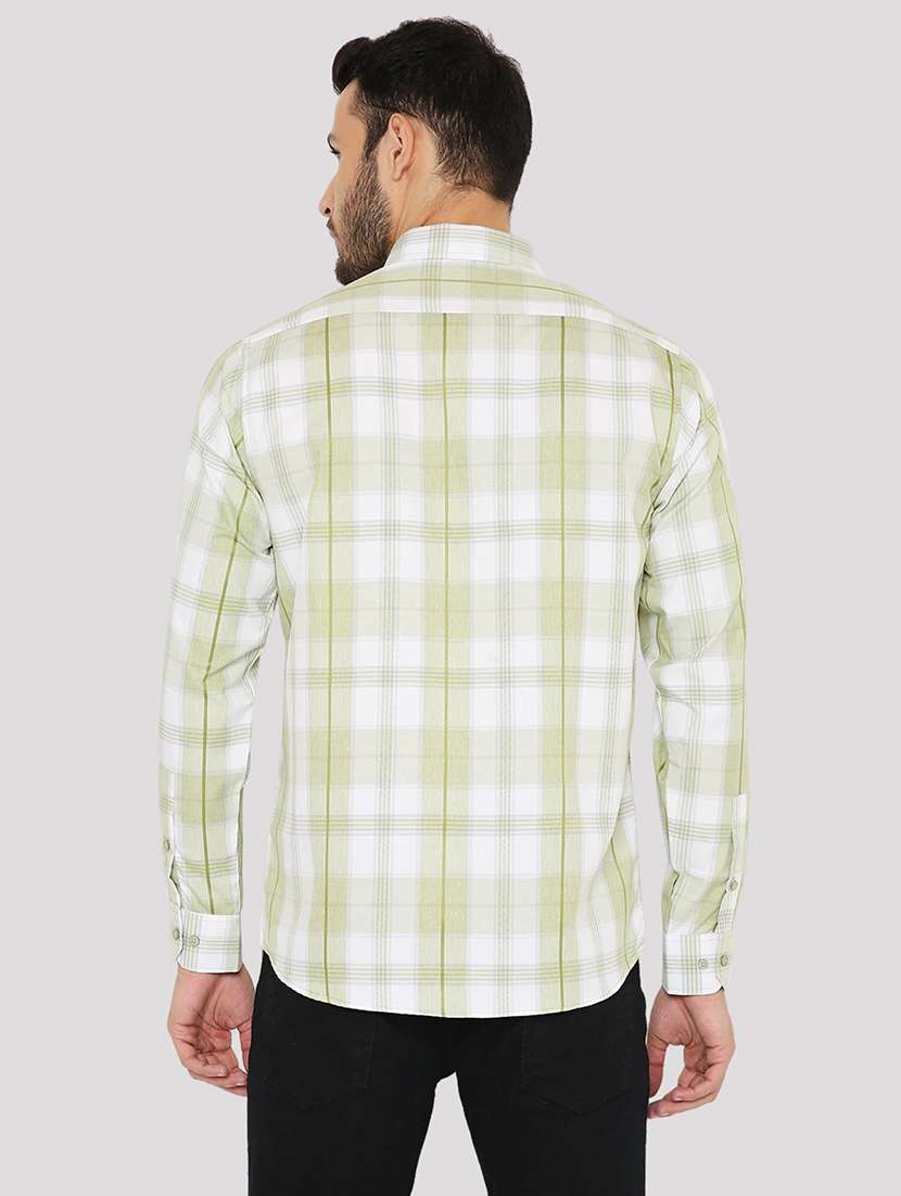 men checkered slim fit formal shirt - 21574972 - Standard Image - 2