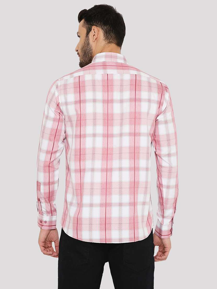 men checkered slim fit formal shirt - 21574973 -  Standard Image - 2