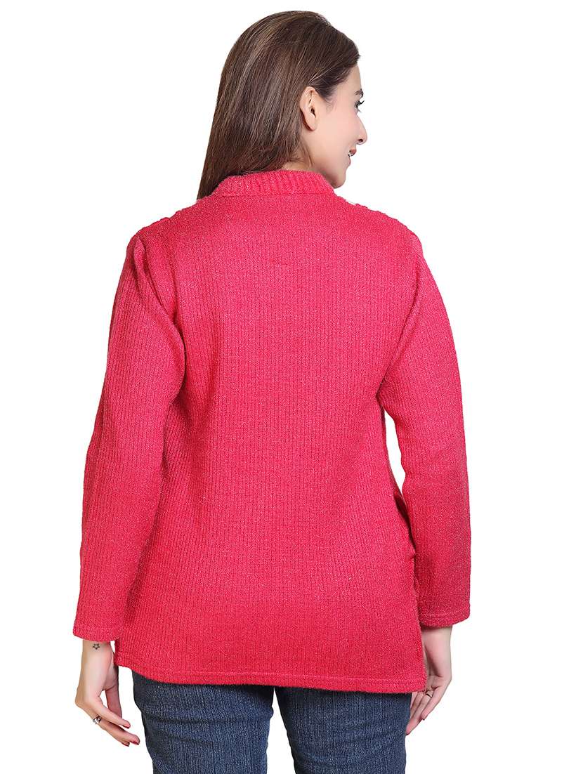 women pointelle knit long sleeves cardigan - 21575470 - Standard Image - 2