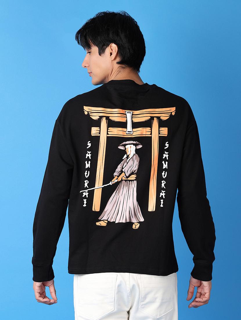 men round neck front & back print t-shirt - 21575511 - Standard Image - 2