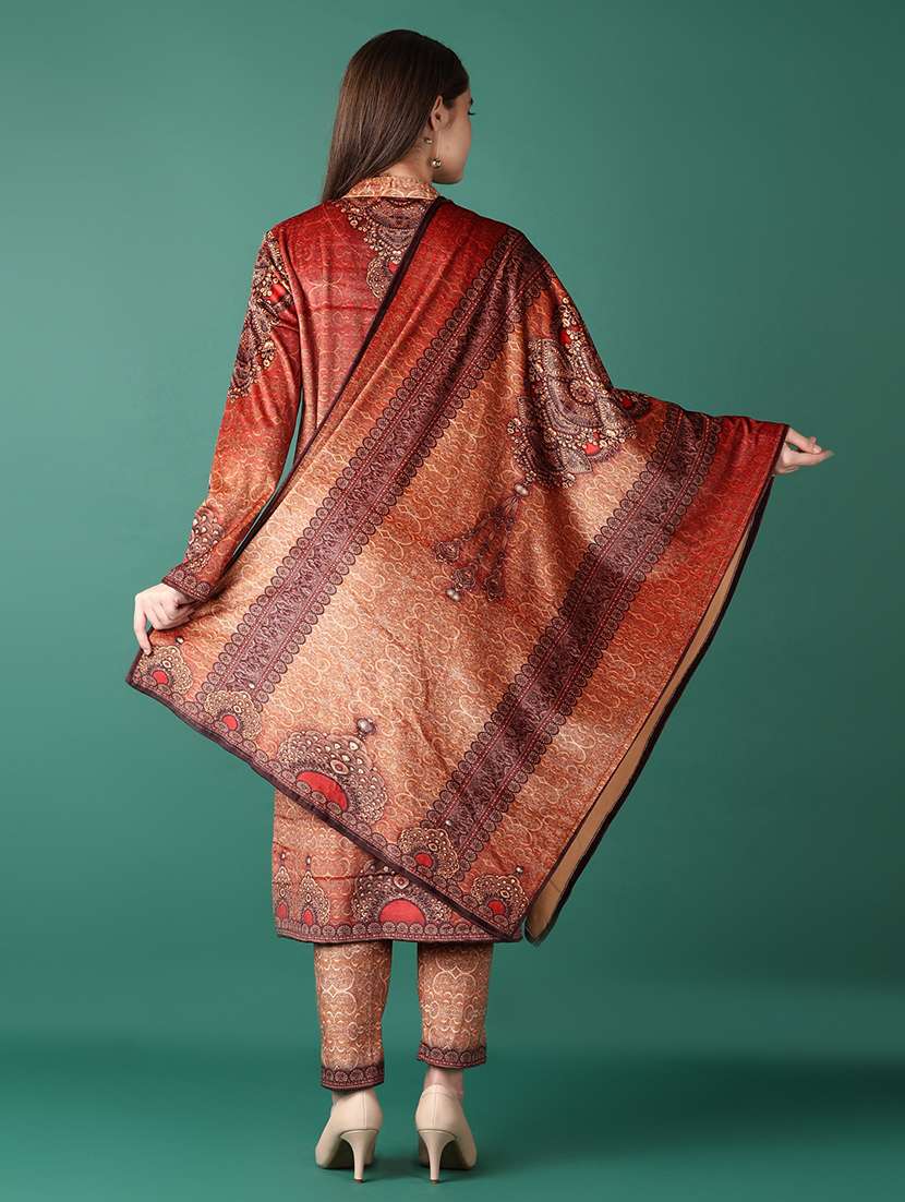 women printed kurta pant set with dupatta - 21575541 -  Standard Image - 2