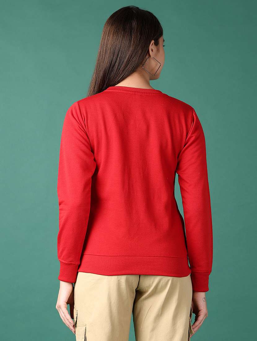 women front print long sleeve sweatshirt - 21575686 -  Standard Image - 2