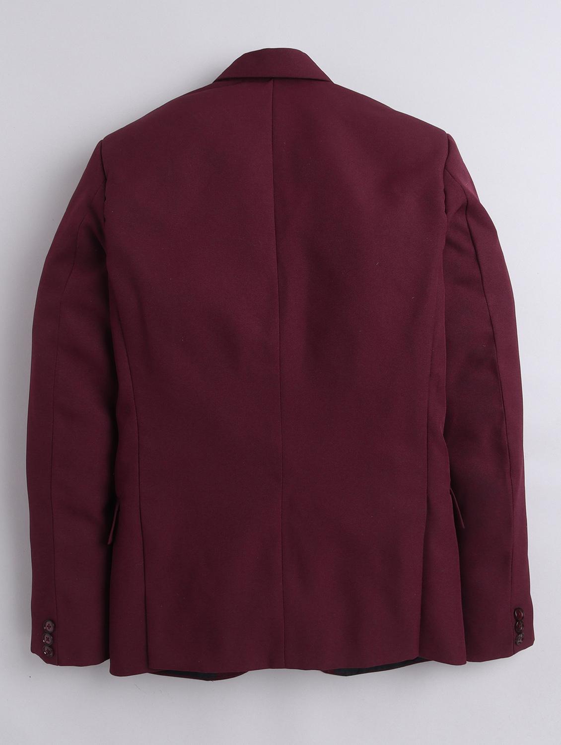 men solid single breasted casual blazer - 21575824 - Standard Image - 2