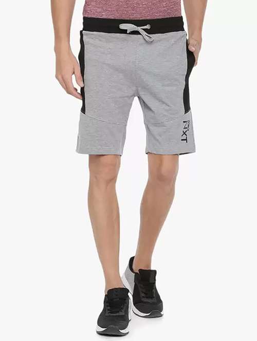 men grey mid rise regular fit shorts - 21576030 -  Standard Image - 0