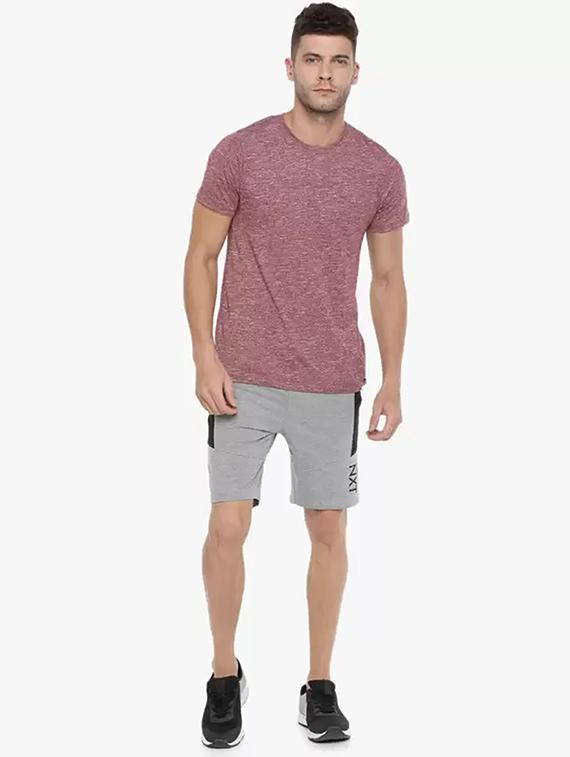 men grey mid rise regular fit shorts - 21576030 - Standard Image - 2