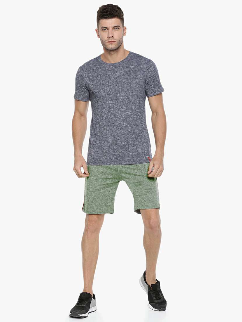 men green mid rise regular fit shorts - 21576039 -  Standard Image - 2