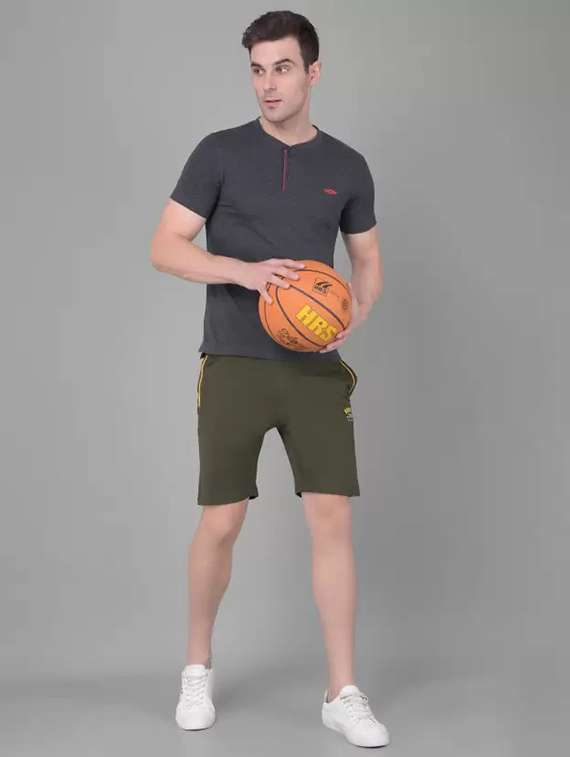 men pack of 2 solid regular fit shorts - 21576054 -  Standard Image - 2