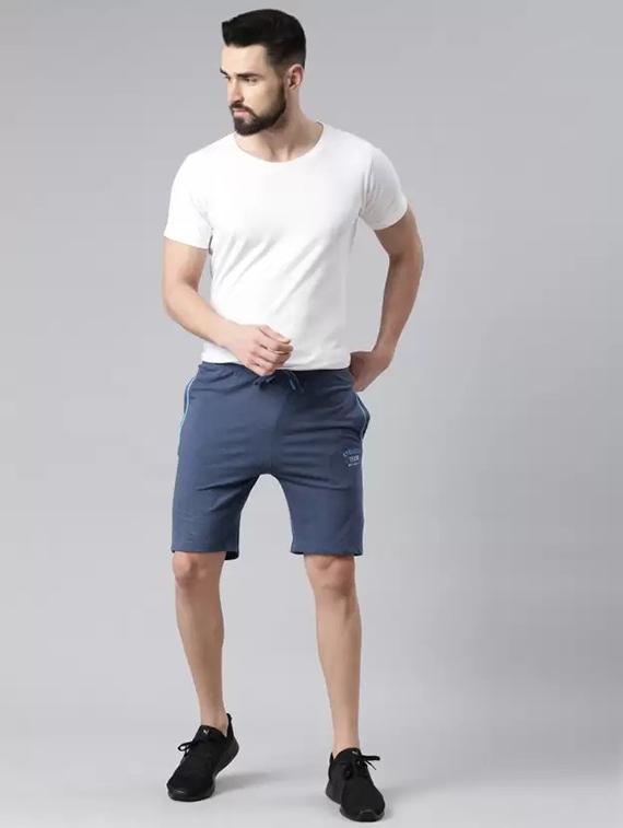 men pack of 2 solid regular fit shorts - 21576055 - Standard Image - 2