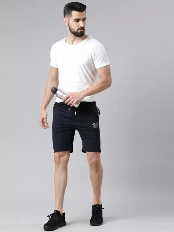 men pack of 2 solid regular fit shorts - 21576057 - Standard Image - 2