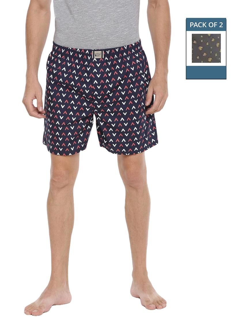 men pack of 2 printed mid rise boxers - 21576077 -  Zoom Image - 0