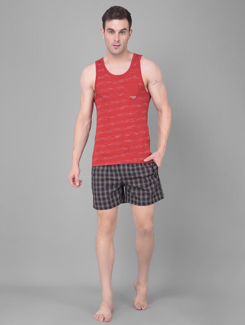 men black checkered mid rise boxers - 21576084 - Standard Image - 2