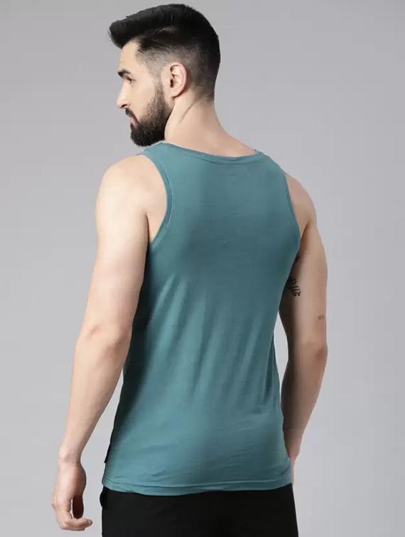 men printed sleeveless sports vest - 21576102 - Standard Image - 2