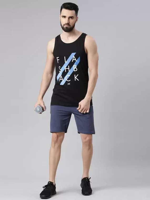 men printed sleeveless sports vest - 21576106 -  Standard Image - 2