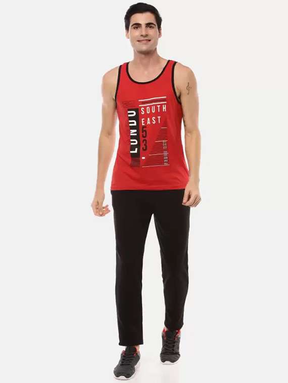 men pack of 2 printed sports vest - 21576107 -  Standard Image - 2