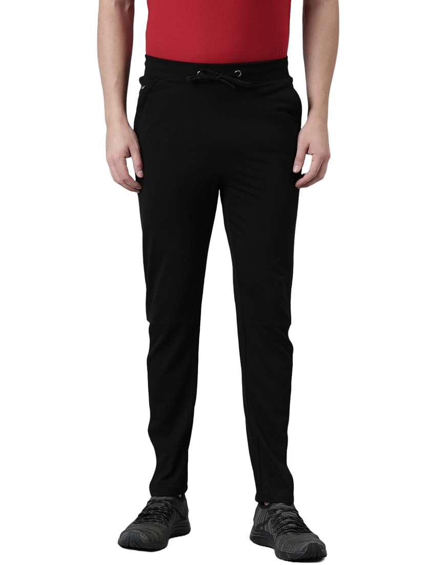 men regular fit mid rise full length track pant