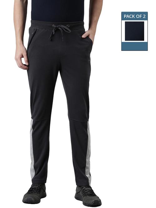 men pack of 2 mid rise full length track pant - 21576125 -  Standard Image - 0