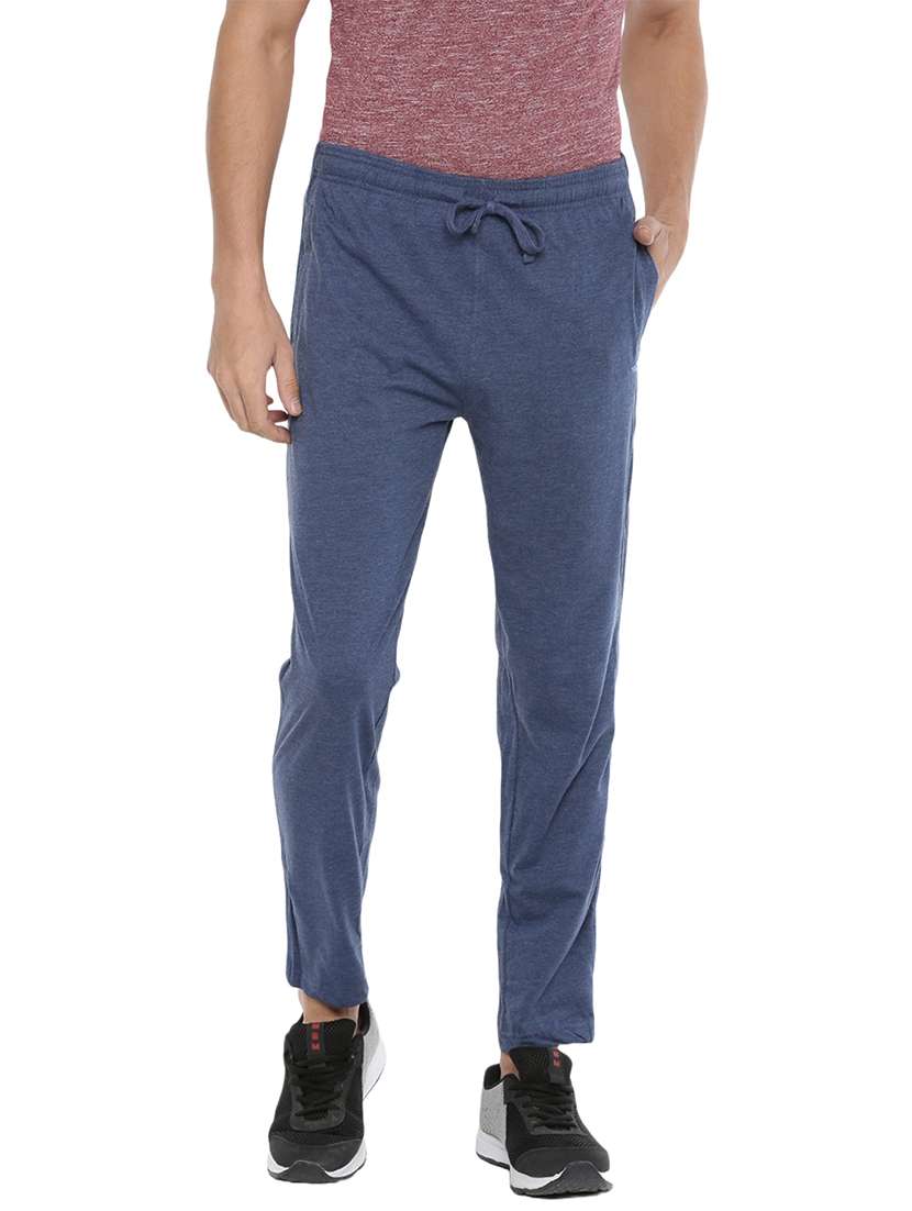 men regular fit mid rise full length track pant