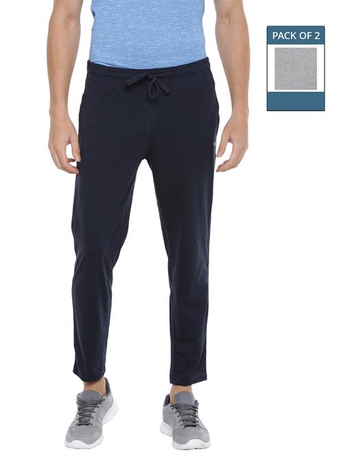 men pack of 2 mid rise full length track pant - 21576133 -  Standard Image - 0
