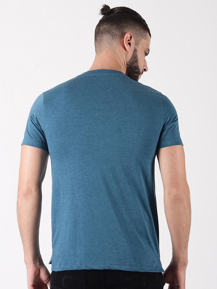 men pack of 2 solid henley neck short sleeves t-shirt - 21576169 -  Standard Image - 2