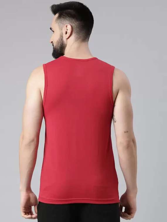 men pack of 2 printed round neck vests - 21576206 -  Standard Image - 2