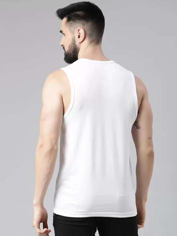 men pack of 2 printed round neck vests - 21576207 -  Standard Image - 2