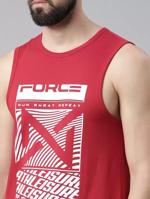men pack of 3 printed round neck vests - 21576210 - Standard Image - 2