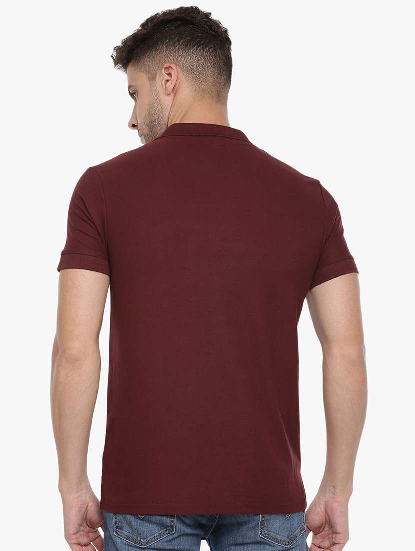 men solid short sleeve t-shirt - 21576220 - Standard Image - 2