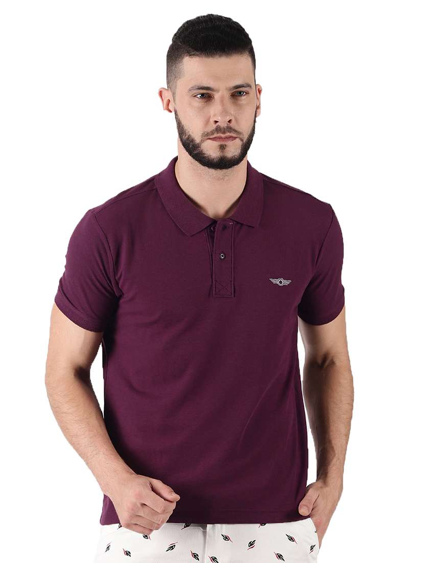 men solid short sleeve t-shirt