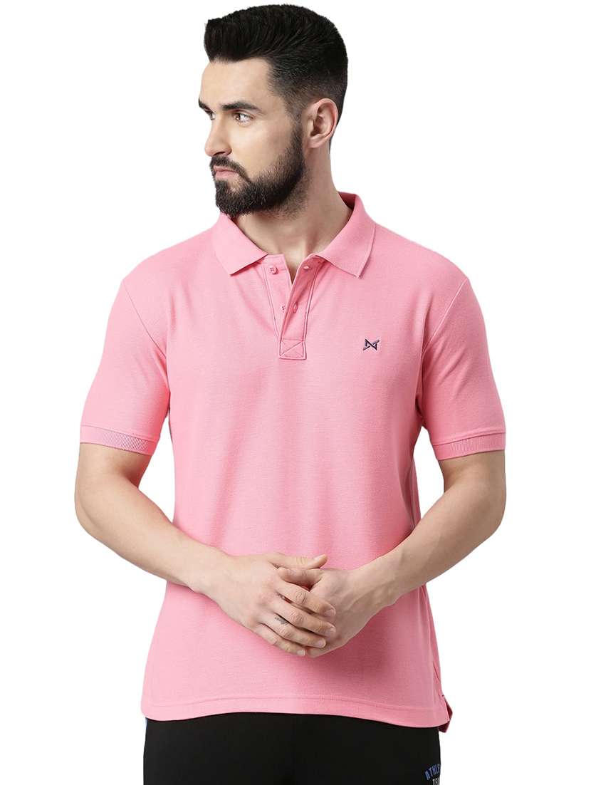 men solid short sleeve t-shirt