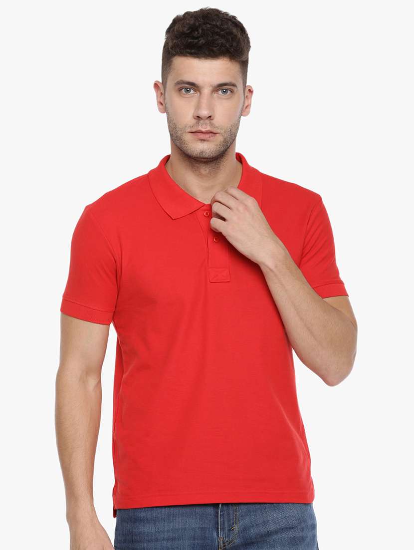men solid short sleeve t-shirt