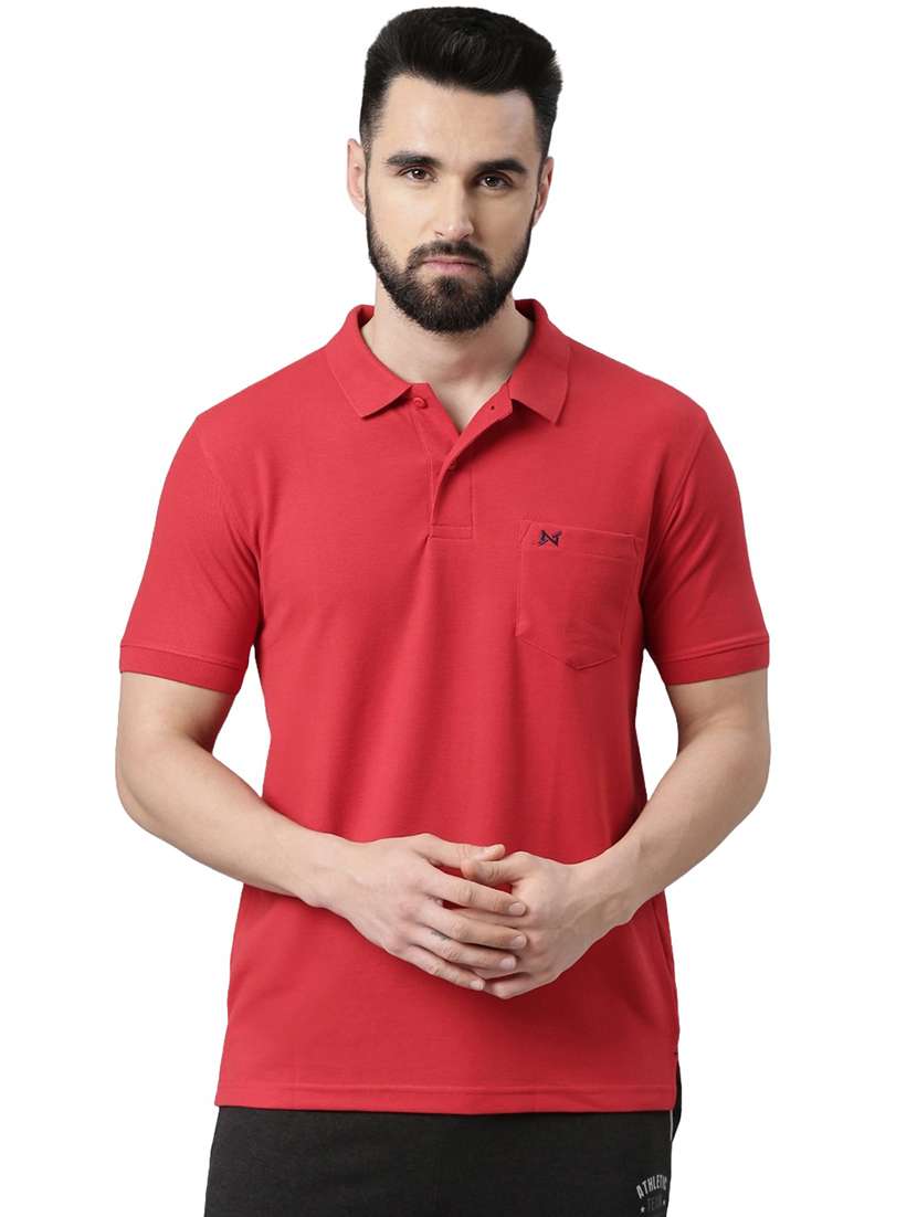 men solid short sleeve t-shirt