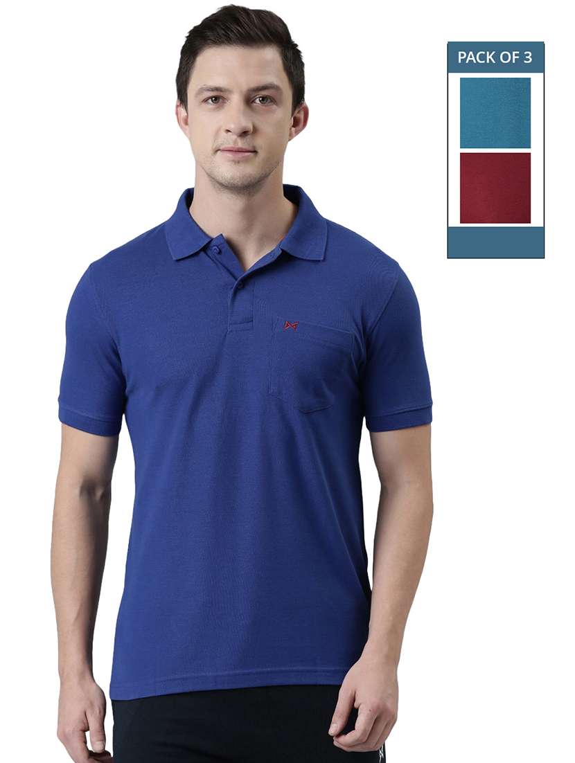 men solid pack of 3 short sleeve t-shirt