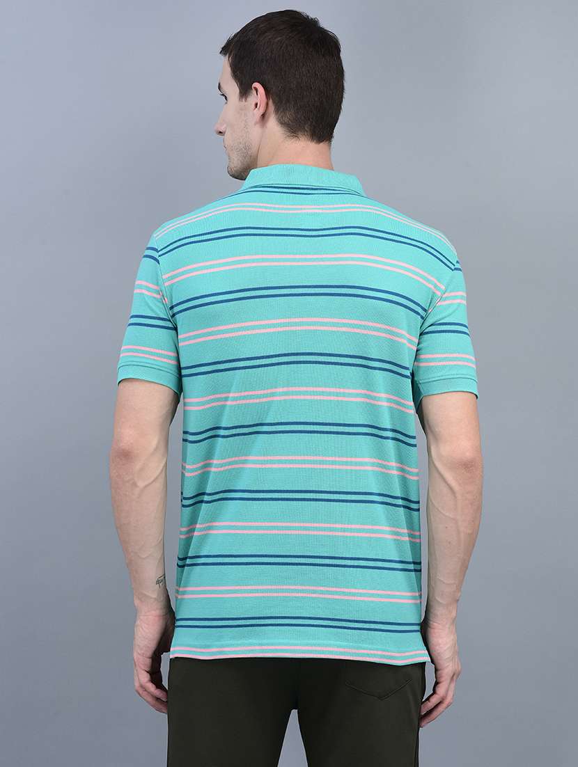 men stripe short sleeve t-shirt - 21576333 - Standard Image - 2