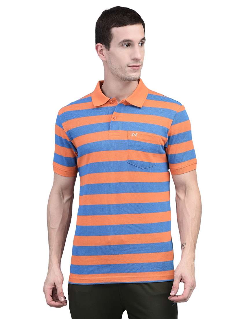men stripe short sleeve t-shirt
