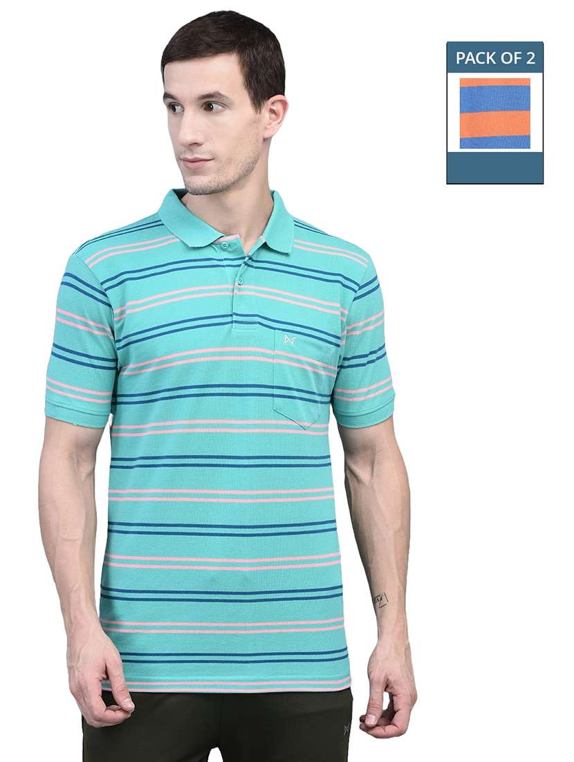 men stripe pack of 2 short sleeve t-shirts - 21576336 - Zoom Image - 0